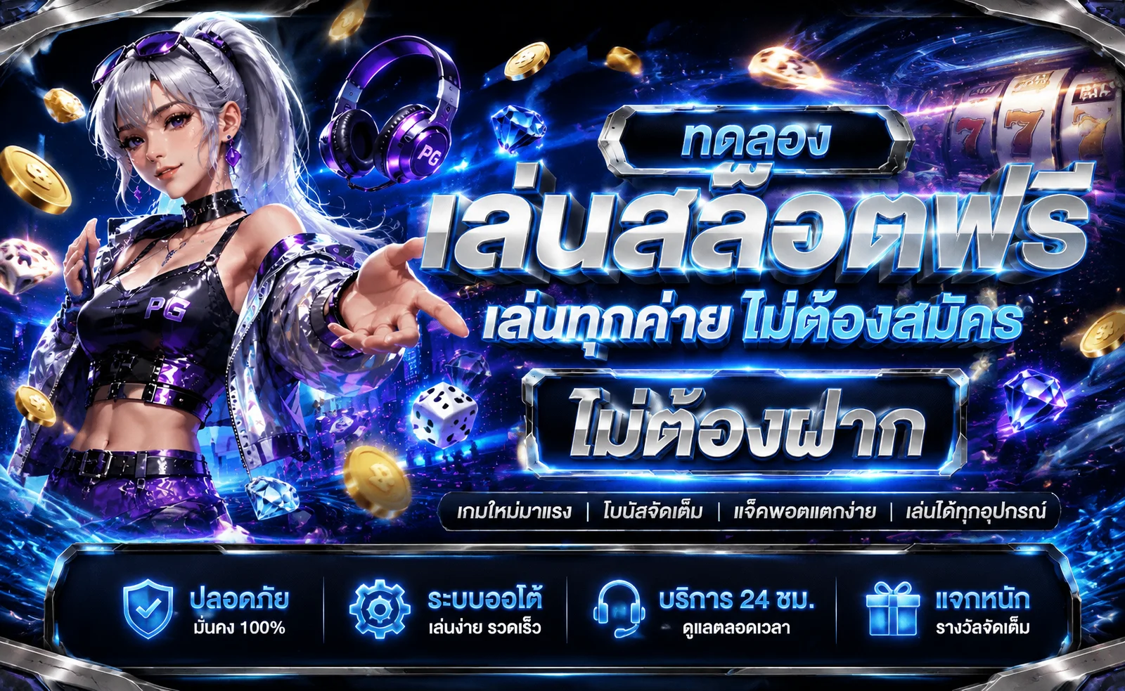 ทดลองเล่นสล็อตฟรี BK8 เล่นได้ทุกค่ายไม่ต้องฝากเงิน